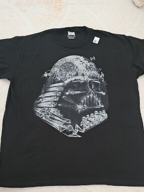 Star Wars Black and Gray Darth Vader Composite Graphic Tee - Men's